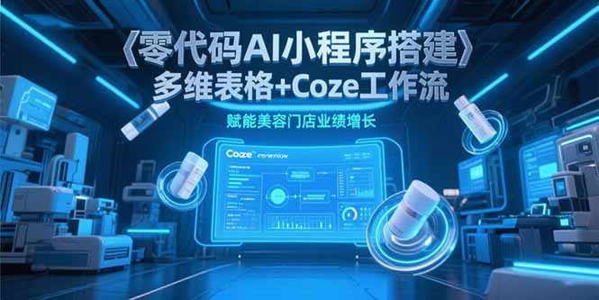 （15239期）零代码AI小程序搭建，多维表格+Coze工作流，赋能美容门店业绩增长