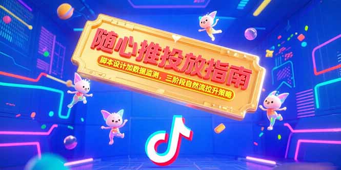 （15291期）随心推投放指南，脚本设计加数据监测，三阶段自然流拉升策略