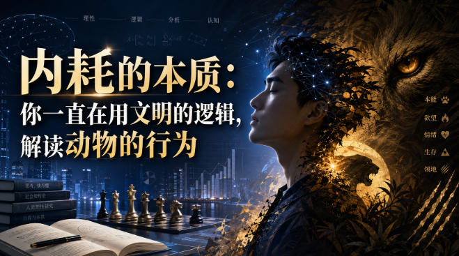 付费文章:内耗的本质:你一直在用文明的逻辑,解读动物的行为