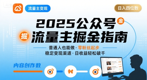 公众号流量主变现项目,普通人也能通过这个项目日入四位数(更新26年8月)