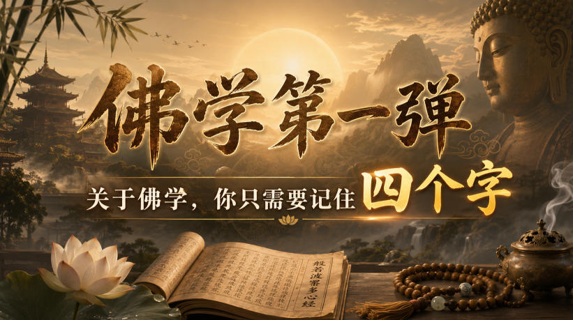 付费文章:佛学第一弹,关于佛学,你只需要记住四个字