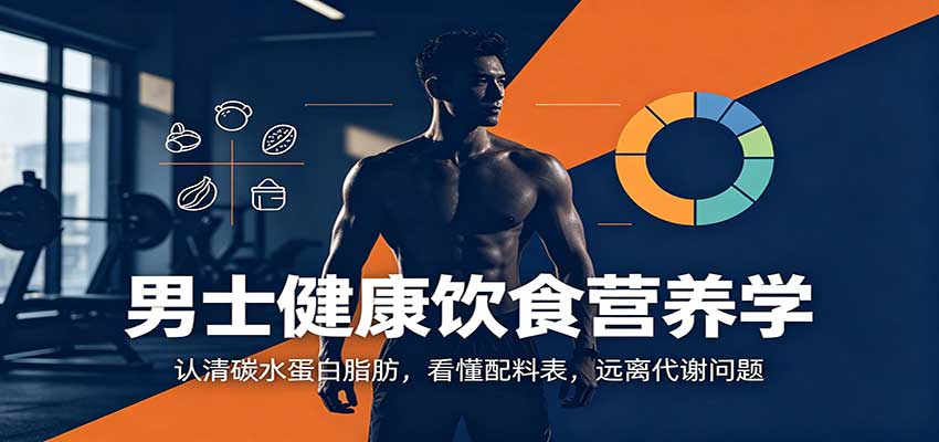 男士健康饮食营养学:认清碳水蛋白脂肪,看懂配料表,远离代谢问题