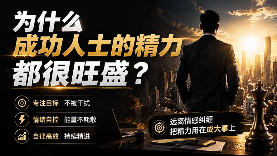 (19754期)付费文章:为什么成功人士的精力都很旺盛?