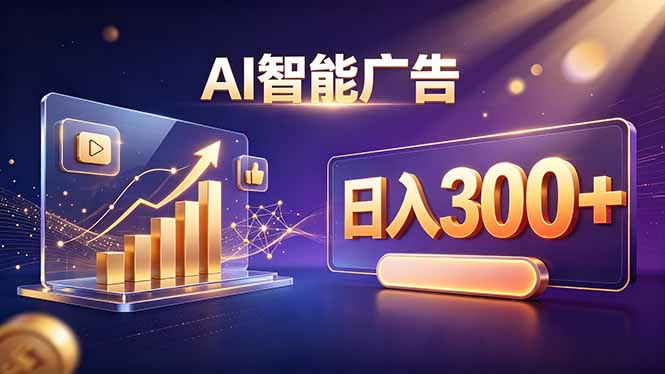 （20233期）不露脸、不直播，AI 智能广告日入 300 + 是怎么做到的？